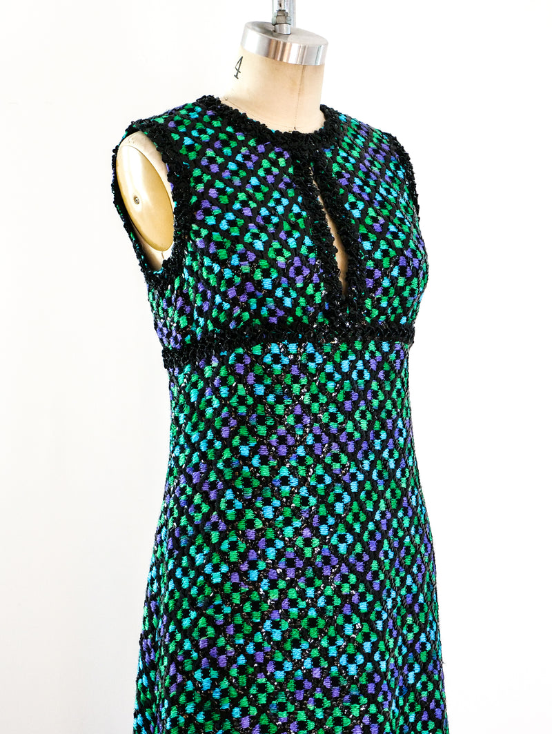 1960's Sequin Knit Sleeveless Dress Dress arcadeshops.com