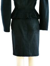 Alaia Felted Wool Fringed Skirt Ensemble Suit arcadeshops.com