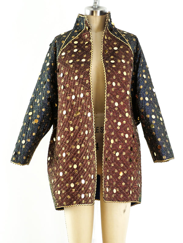 Geoffrey Beene Quilted Paillette Jacket Jacket arcadeshops.com