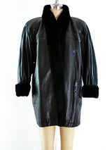 Yves Saint Laurent Fur Lined Leather Jacket Jacket arcadeshops.com