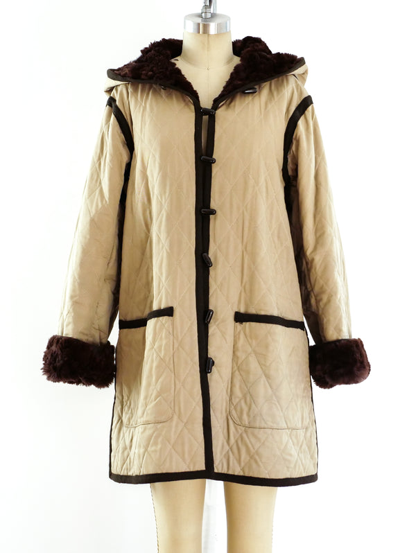 Yves Saint Laurent Russian Collection Fur Lined Quilted Jacket Jacket arcadeshops.com