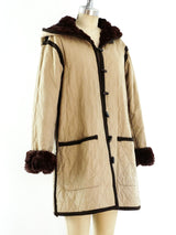 Yves Saint Laurent Russian Collection Fur Lined Quilted Jacket Jacket arcadeshops.com