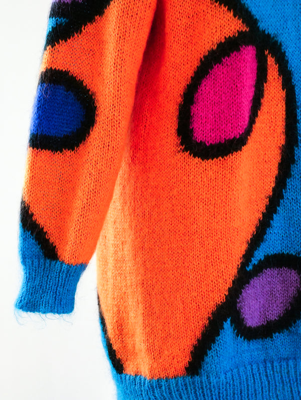 Multicolor Mohair Sweater Dress Dress arcadeshops.com