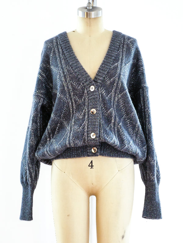 Charles Jourdan Metallic Cardigan Jacket arcadeshops.com