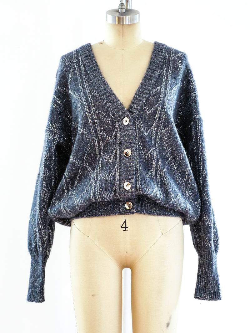 Charles Jourdan Metallic Cardigan Jacket arcadeshops.com