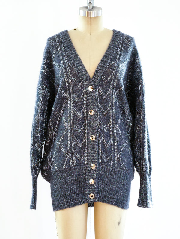 Charles Jourdan Metallic Cardigan Jacket arcadeshops.com