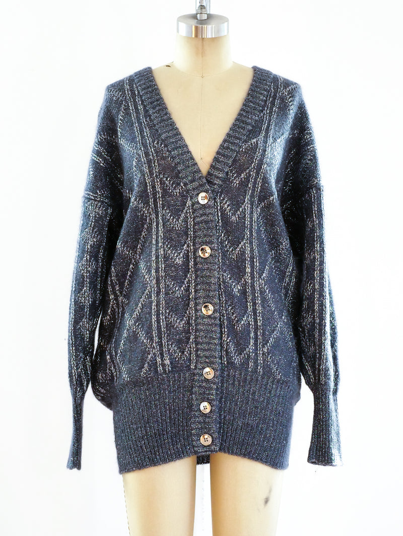 Charles Jourdan Metallic Cardigan Jacket arcadeshops.com