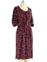 Yves Saint Laurent Polka Dot Silk Dress Dress arcadeshops.com