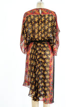 Floral Silk Chiffon Dress Dress arcadeshops.com