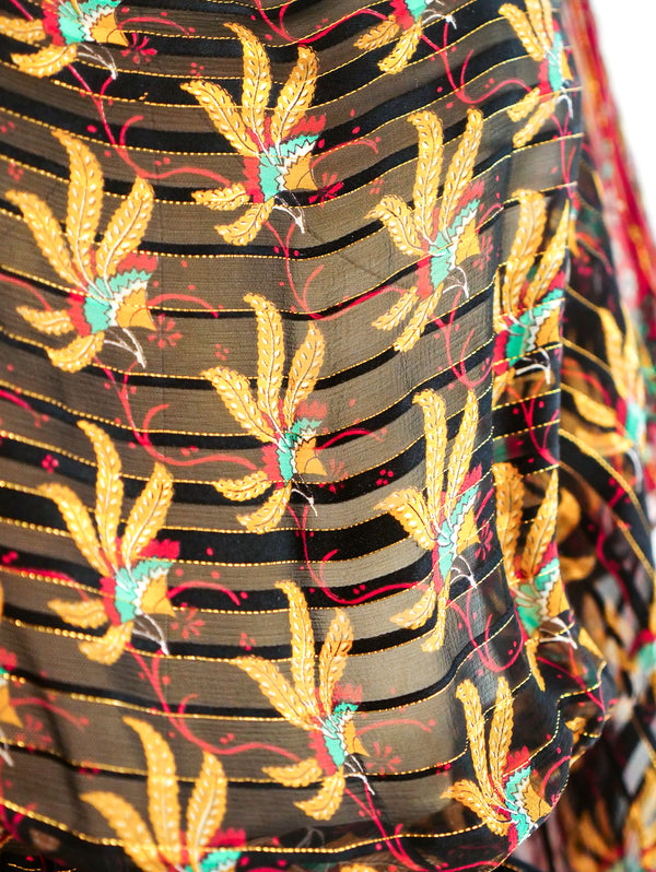 Floral Silk Chiffon Dress Dress arcadeshops.com