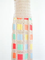 Pastel Colorblock Knit Skirt Ensemble Suit arcadeshops.com