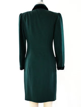 Ungaro Velvet Trimmed Coat Dress Dress arcadeshops.com