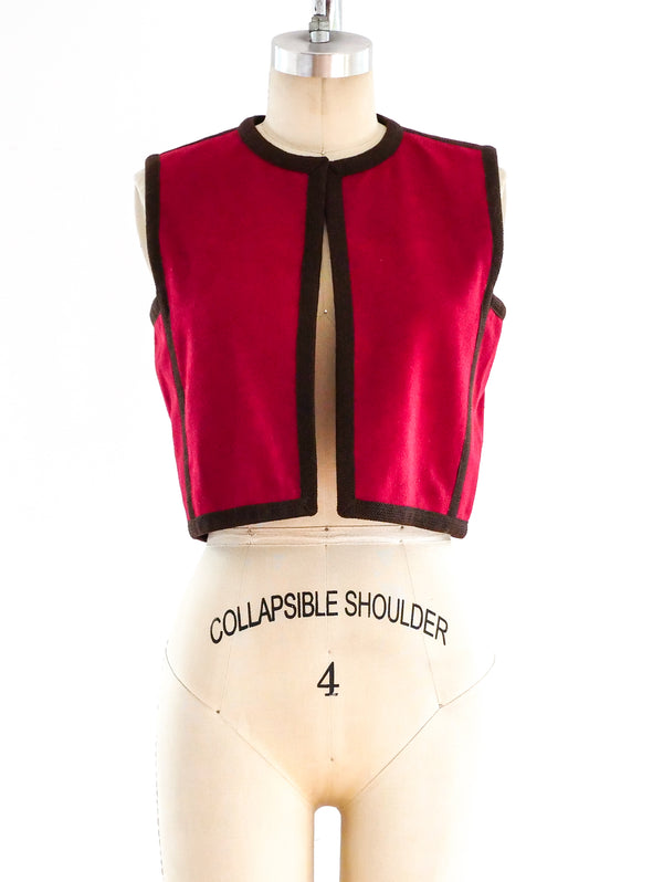 Yves Saint Laurent Felted Wool Vest Jacket arcadeshops.com