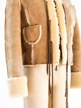 Cropped Shearling Tie Front Jacket Jacket arcadeshops.com