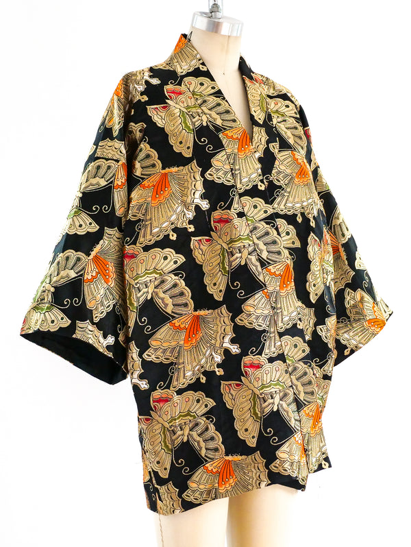 Metallic Butterfly Brocade Kimono Jacket Jacket arcadeshops.com
