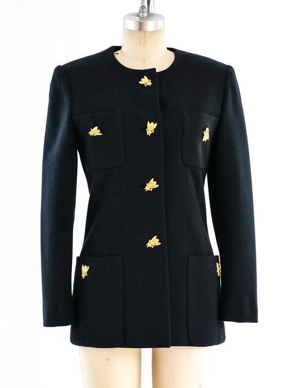 1990's Bee Buttoned Jacket Jacket arcadeshops.com