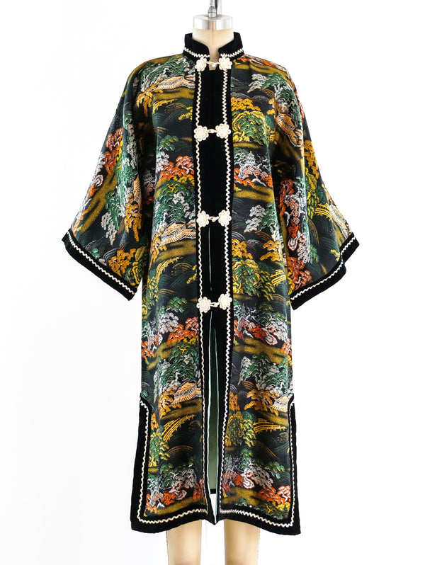 Multicolor Pagoda Brocade Jacket Jacket arcadeshops.com