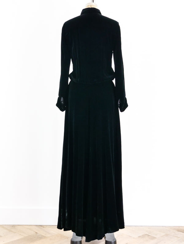 Calvin Klein Silk Velvet Maxi Dress Dress arcadeshops.com