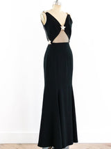 Valentino Rhinestone Star Gown Dress arcadeshops.com