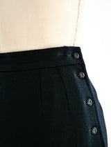 Yves Saint Laurent Fringed Mini Skirt Bottom arcadeshops.com