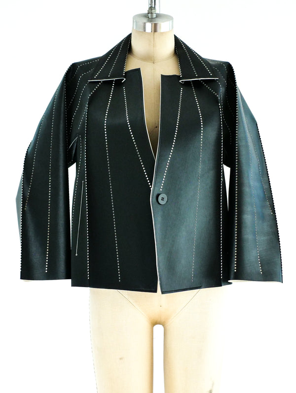 Issey Miyake Perforated Architectural Jacket Jacket arcadeshops.com
