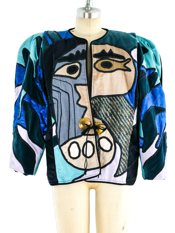 Judith Roberts Art To Wear Face Jacket Jacket arcadeshops.com