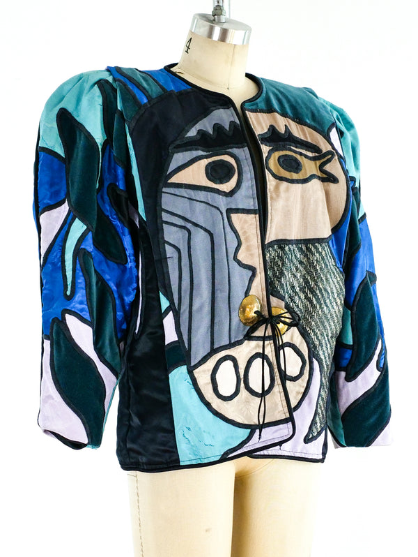 Judith Roberts Art To Wear Face Jacket Jacket arcadeshops.com