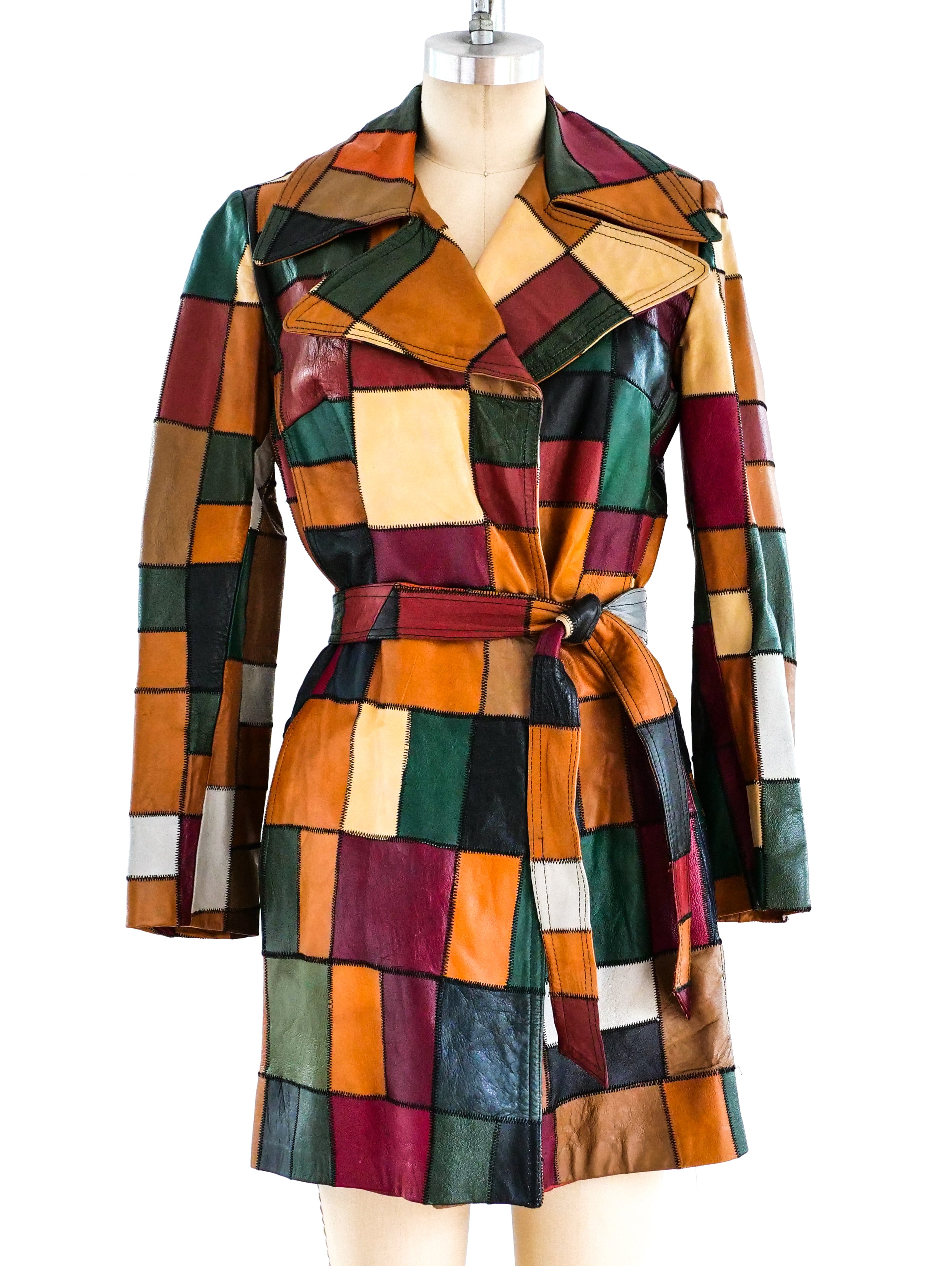 1970's Patchwork Leather Jacket