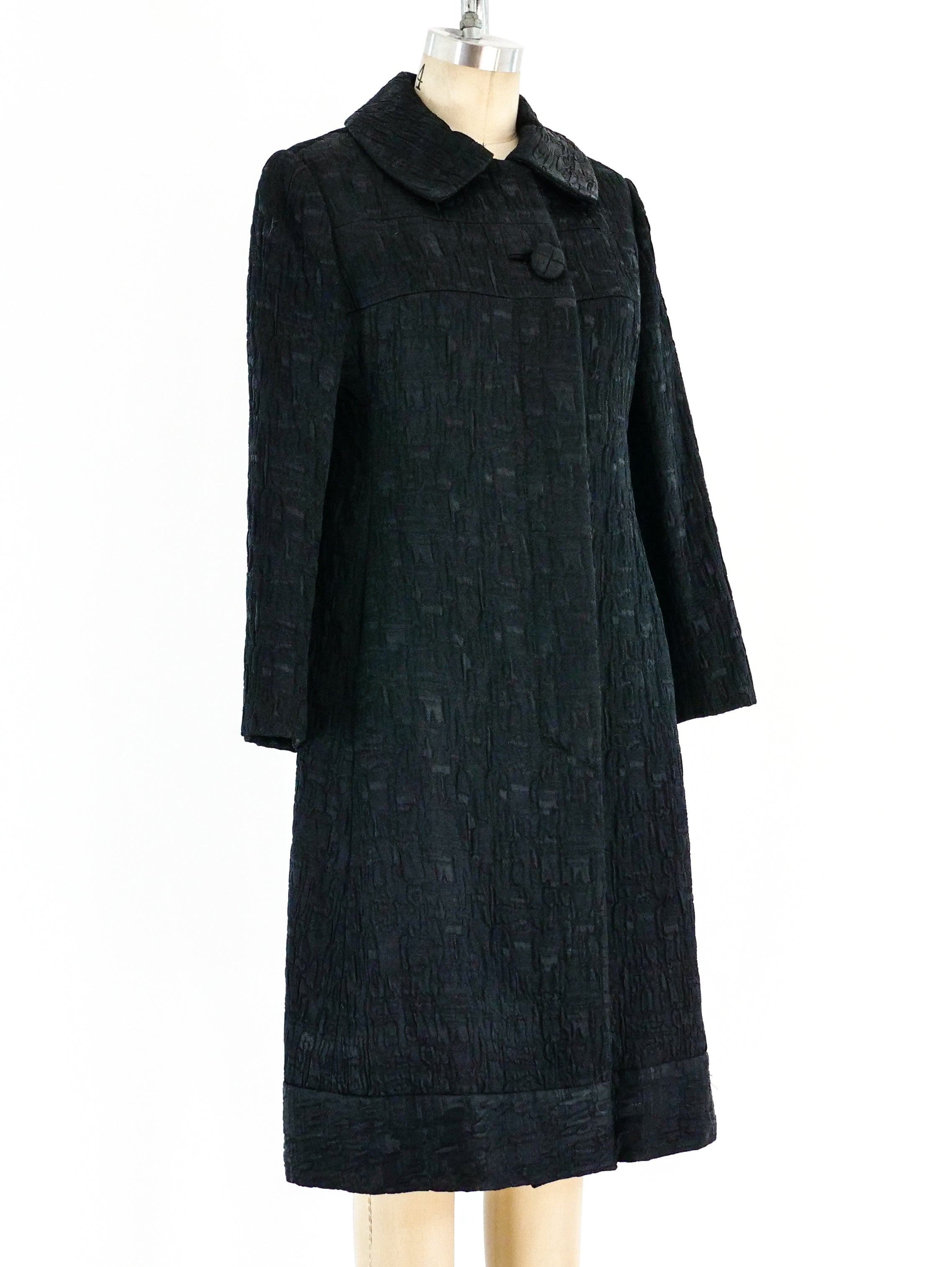 1960's Christian Dior Textured Coat