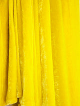 Monse Citron Draped Velvet Dress Dress arcadeshops.com