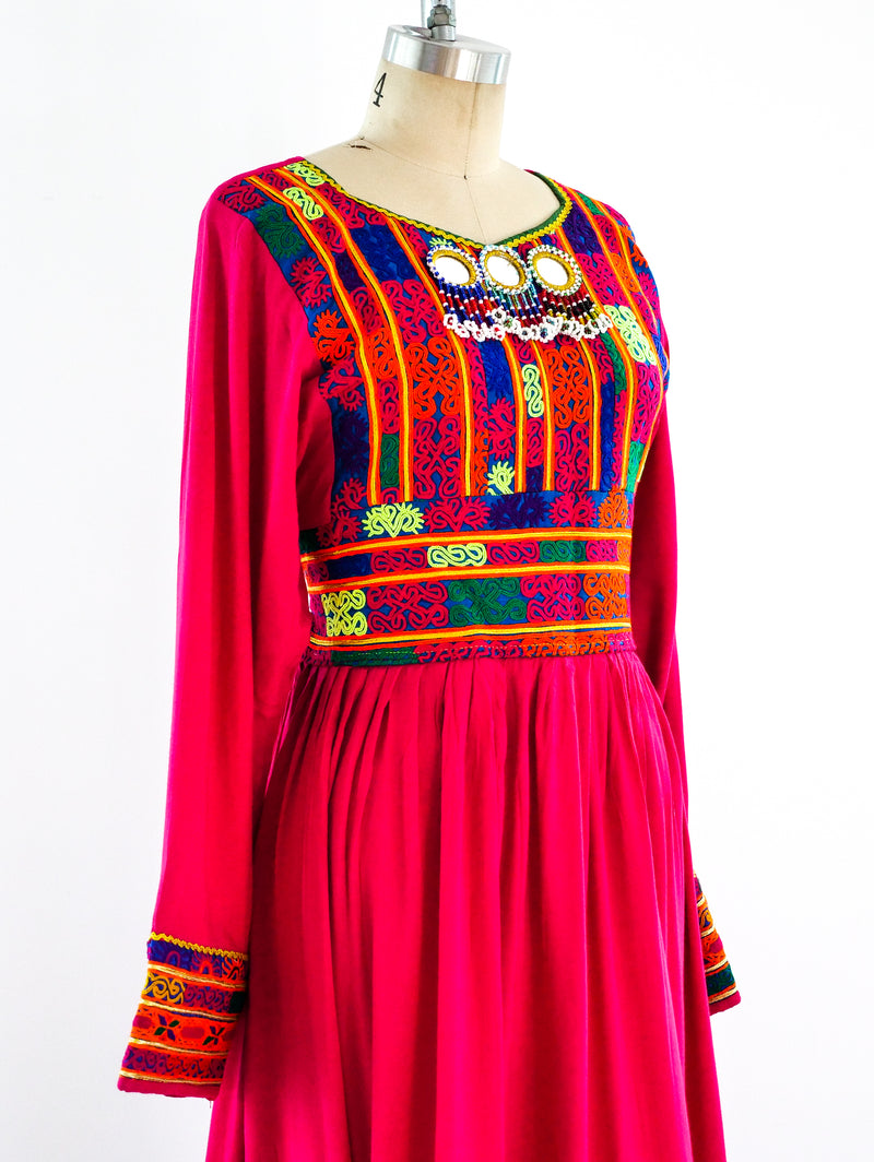 Afghani Embroidered Dress Dress arcadeshops.com