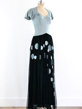 1940's Polka Dot Evening Dress Dress arcadeshops.com
