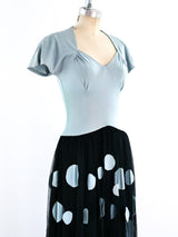 1940's Polka Dot Evening Dress Dress arcadeshops.com