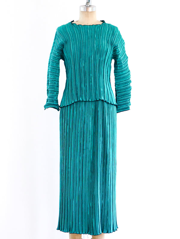 Ellen Hauptli Pleated Skirt Ensemble Suit arcadeshops.com