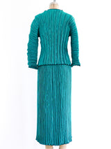 Ellen Hauptli Pleated Skirt Ensemble Suit arcadeshops.com
