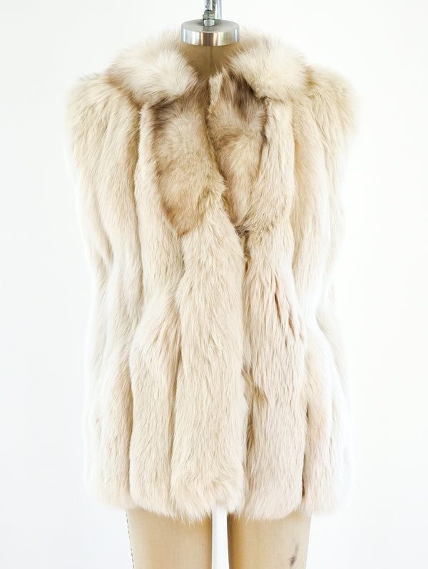 Fox Fur Sleeveless Jacket Jacket arcadeshops.com