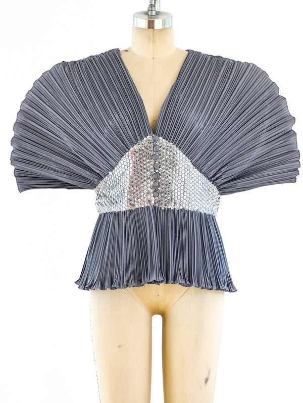Sculptural Pleated Top Top arcadeshops.com