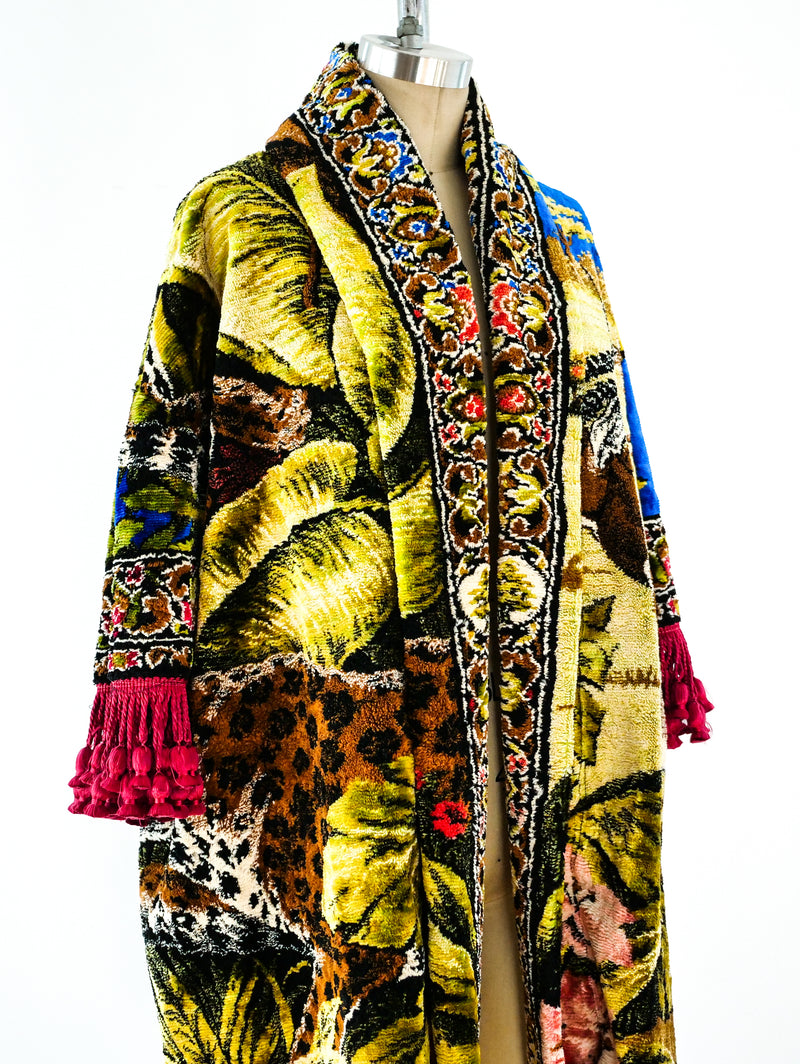 Leopard Tapestry Carpet Coat Jacket arcadeshops.com
