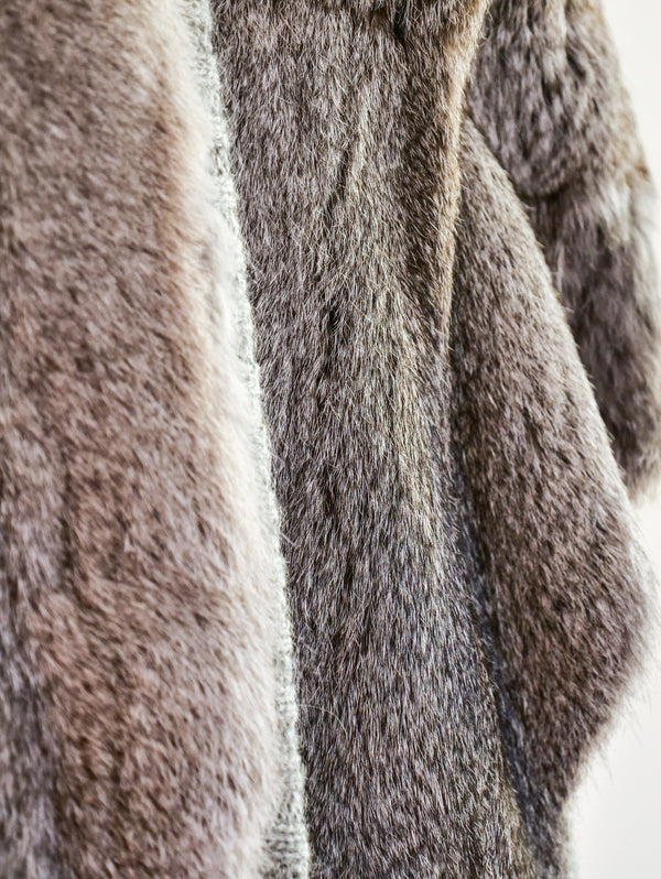 Rabbit Fur Knit Jacket Jacket arcadeshops.com