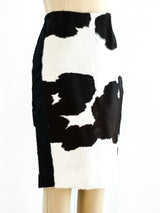 Tom Ford Cow Print Ponyhair Skirt Skirt arcadeshops.com