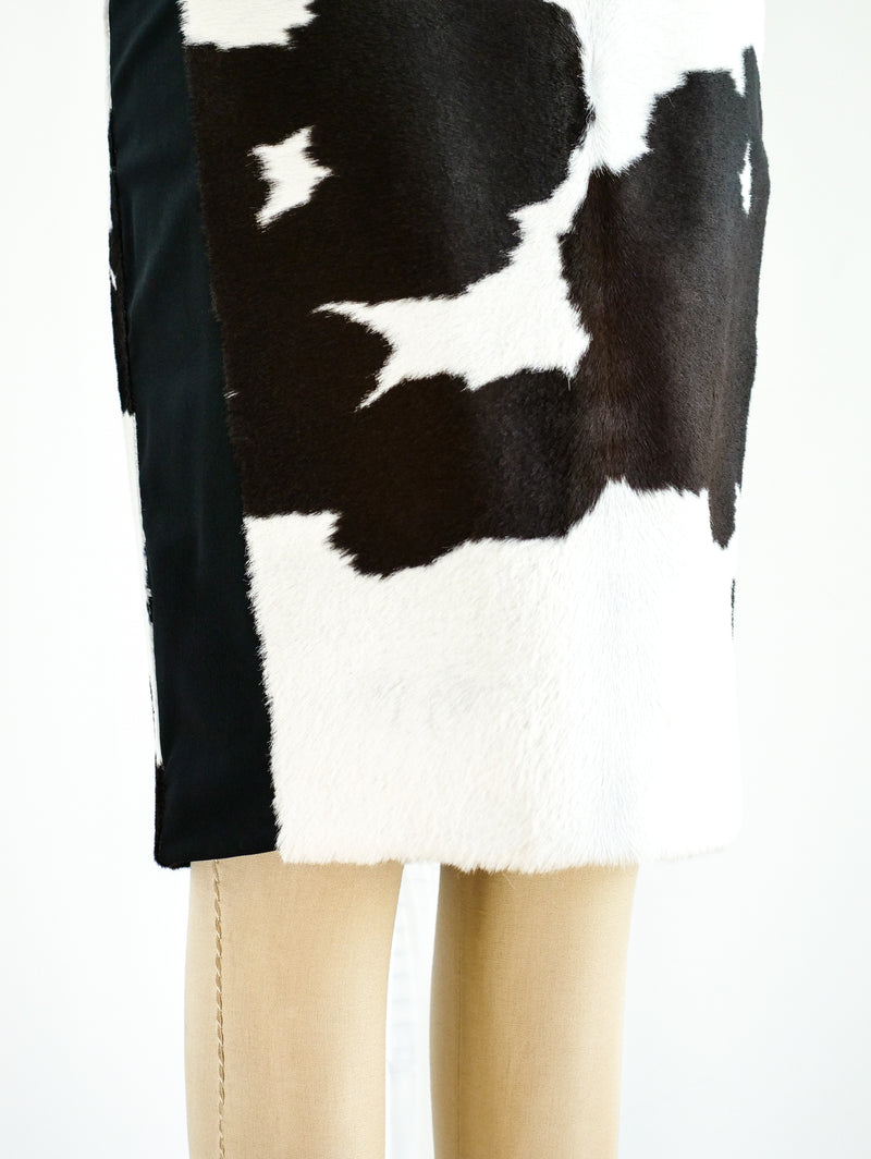 Tom Ford Cow Print Ponyhair Skirt Skirt arcadeshops.com