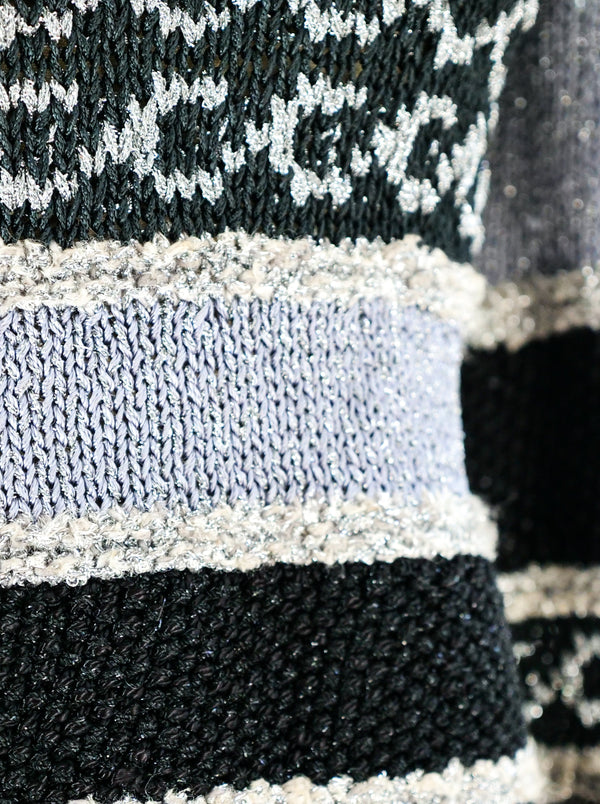 Angora and Lurex Hand Knit Sweater Top arcadeshops.com