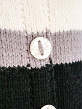 1960s Colorblock Knit Sweater Jacket arcadeshops.com