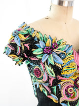 Gianni Versace Embellished Bustier Mini Dress Dress arcadeshops.com