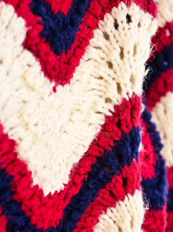 Chevron Striped Hand Knit Dress Dress arcadeshops.com