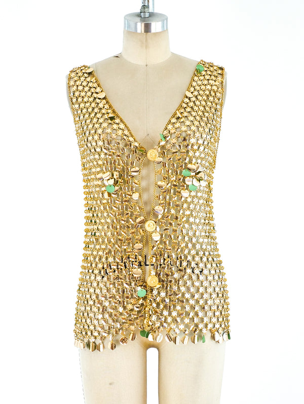 1960's Chain and Disc Vest Top arcadeshops.com