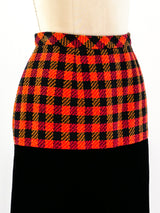 Chanel Tweed and Velvet Skirt Bottom arcadeshops.com