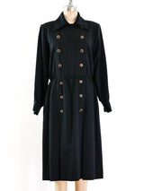 Yves Saint Laurent Double Breasted Coat Dress Dress arcadeshops.com