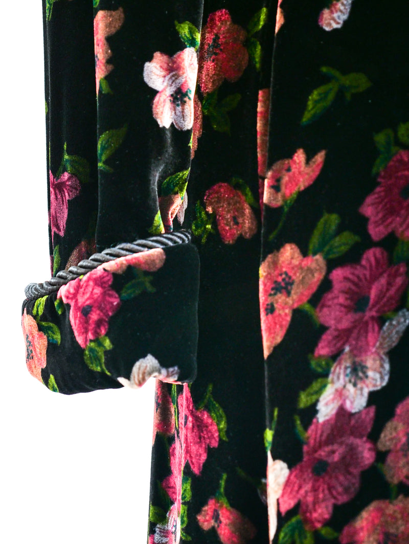 Floral Velvet Robe Jacket arcadeshops.com