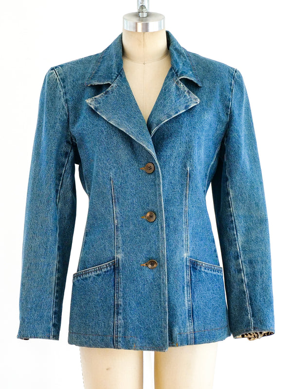 Valentino Denim Blazer Jacket arcadeshops.com